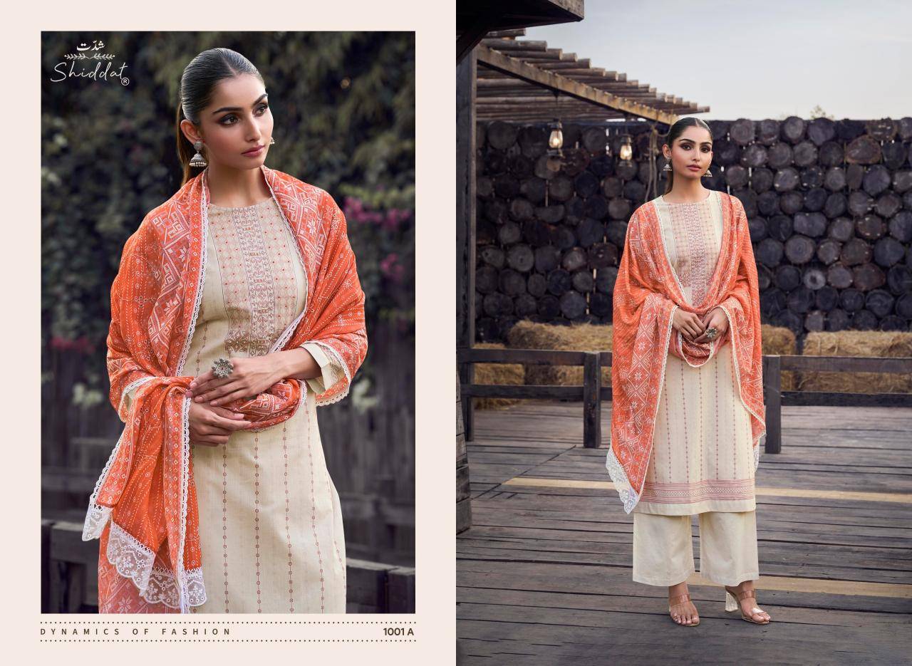 Shiddat casa 1001 dress materials export market